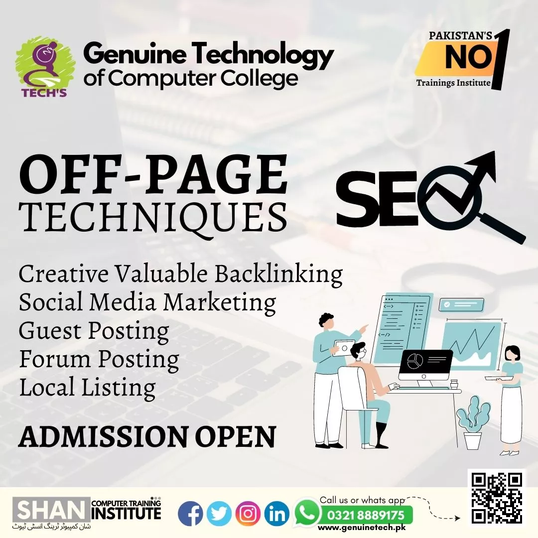 Off Page Techniques - short courses in lahore
