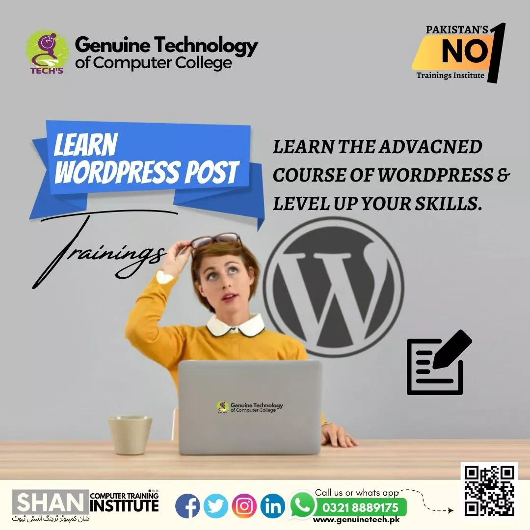 Learn Wordpress Posts - short courses in lahore