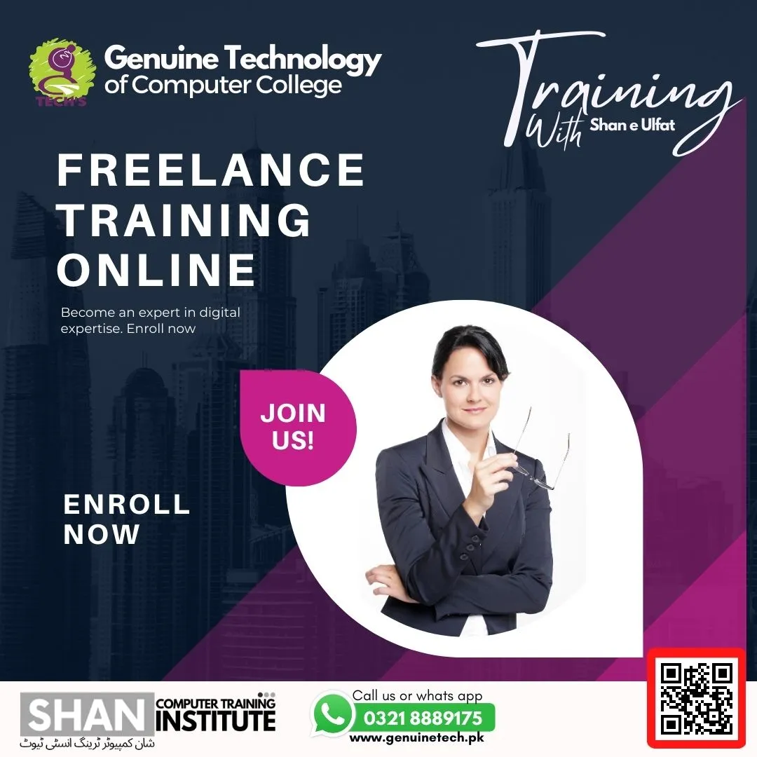 Freelance Training Online - Freelancing Training - shan college - short courses in lahore