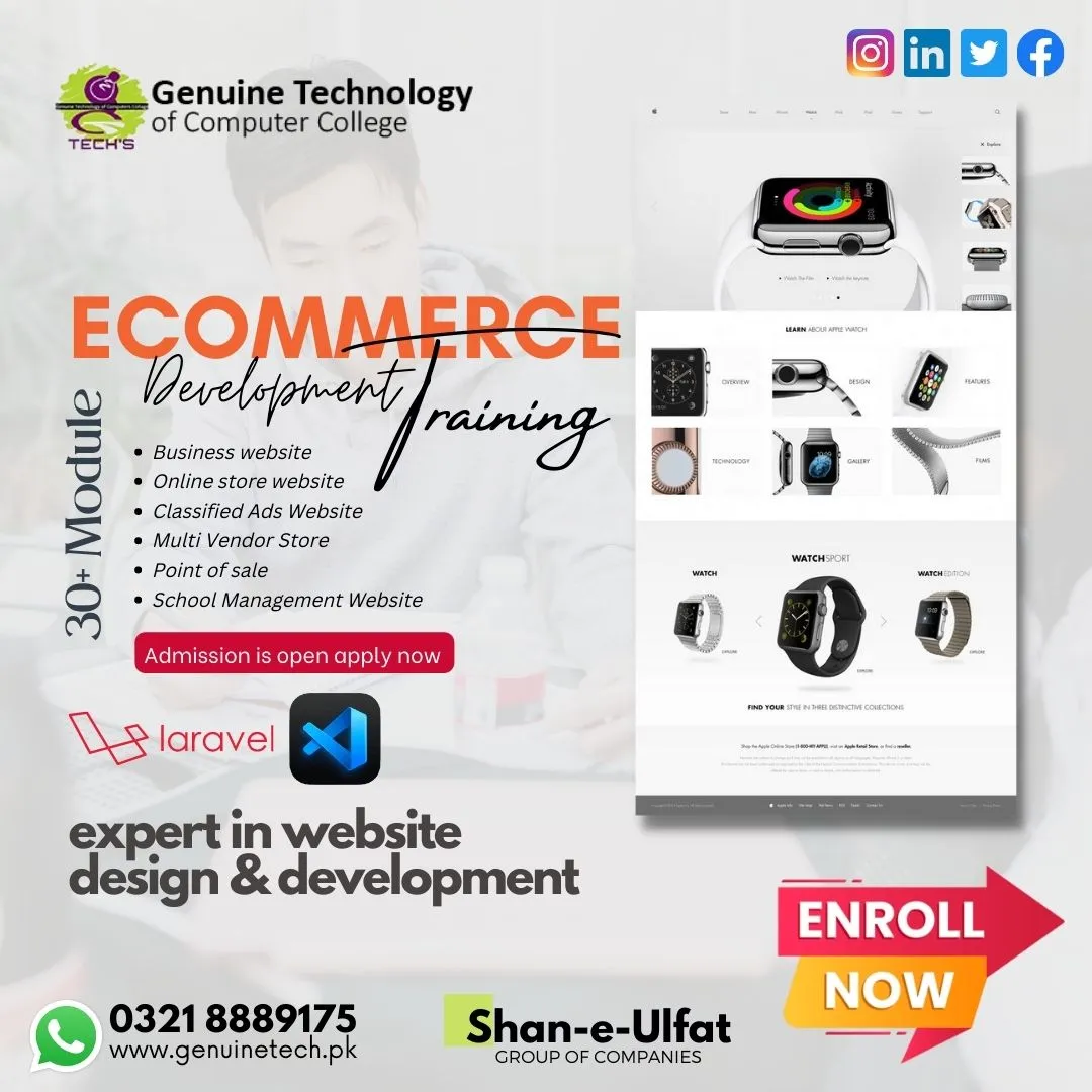 E-Commerce Marketing Course - short courses in lahore