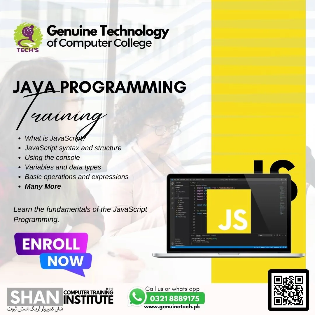 Java Programming Course in Lahore - shan computer trainings institute