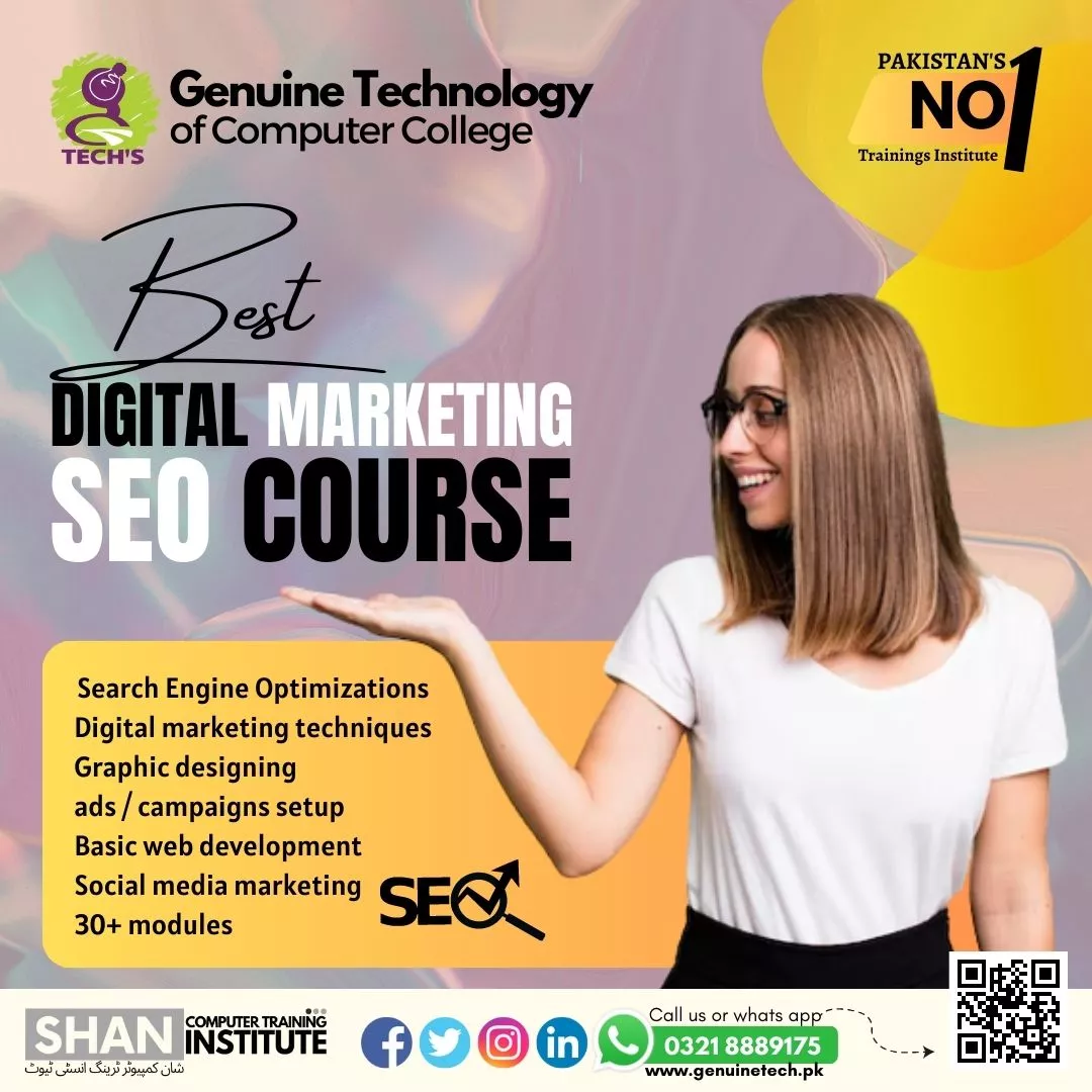 Best Digital Marketing Seo Course Outline Institute - short courses in lahore