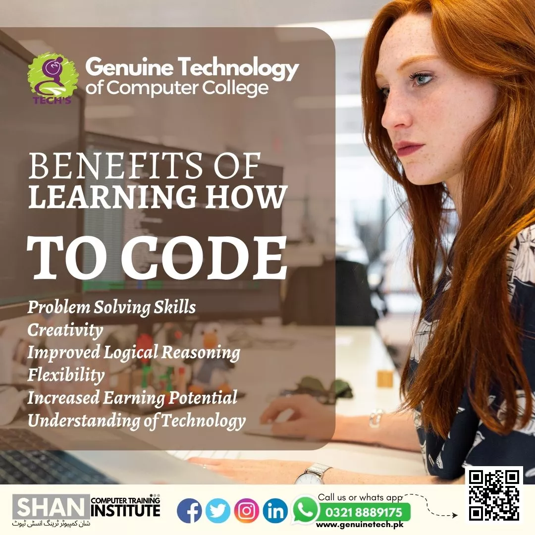 Benefits of Learning How to Code - Shan College - short courses in lahore