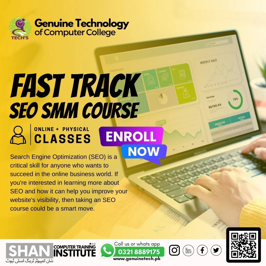 Fast Track SEO SEM Course - Online Classes - short courses in lahore