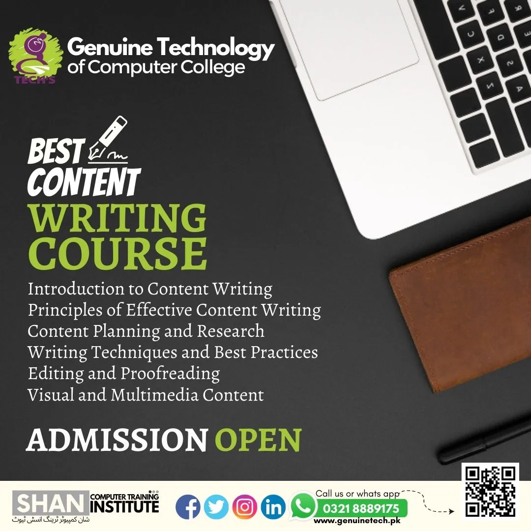 Content Writing Course in Lahore - short courses in lahore