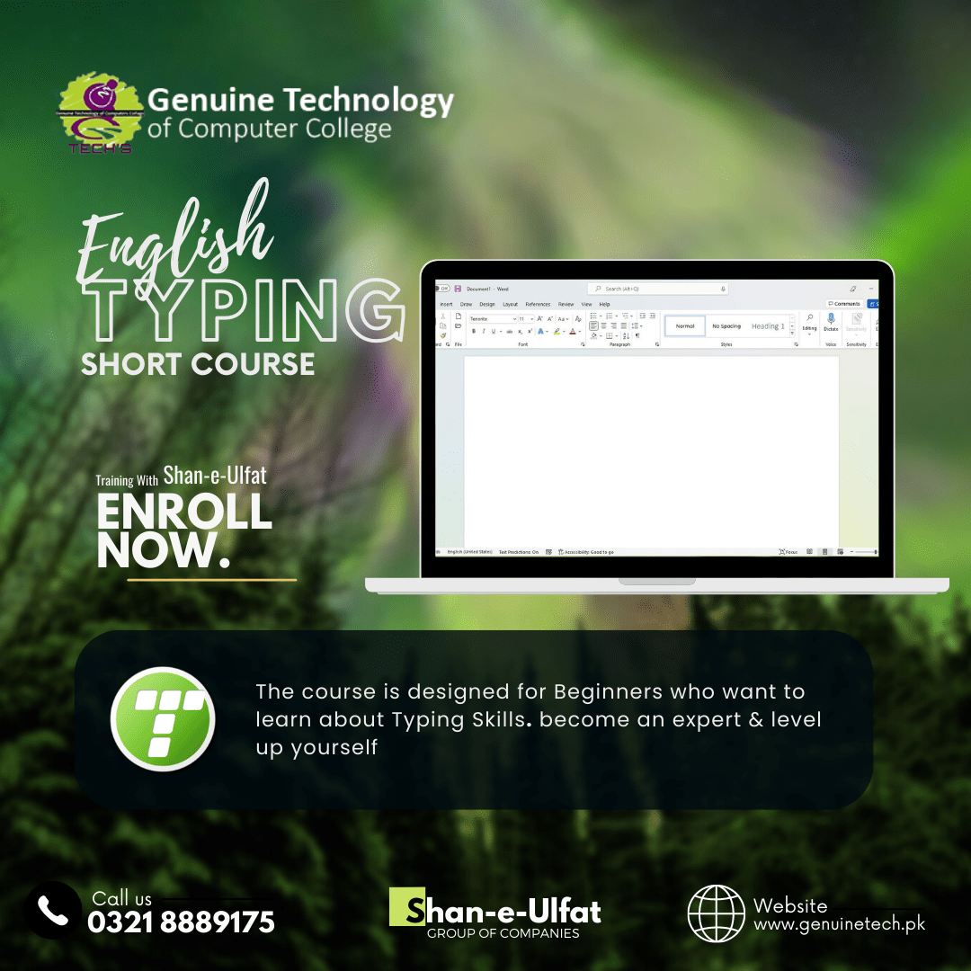 Typing Master Training Course - short courses in lahore