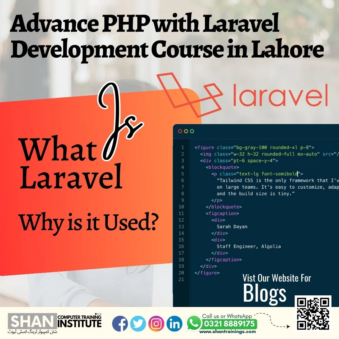 Advance PHP with Laravel Development Course in Lahore