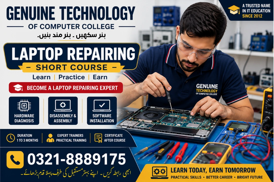 Advanced Laptop Repairing Trainings Institute for Beginners