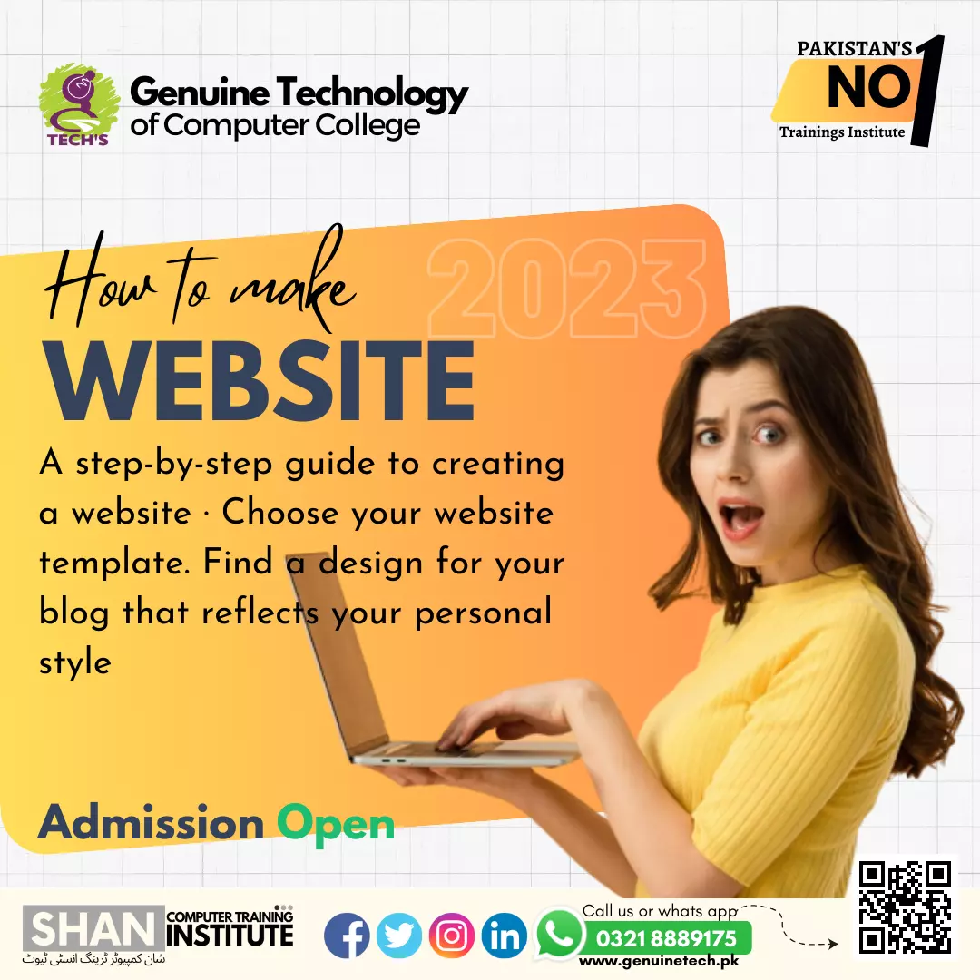 How to make a website - short courses in lahore