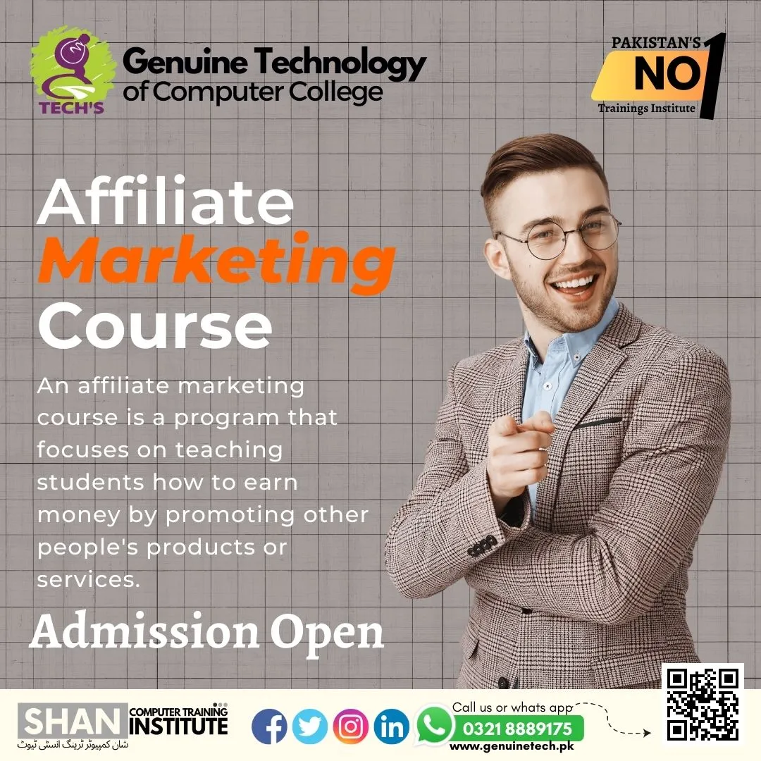 Affiliate Marketing course in lahore - short courses in lahore