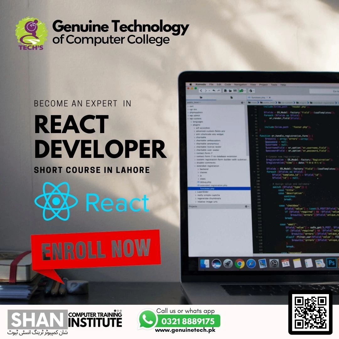 React Developer course in Lahore - shan computer trainings institute