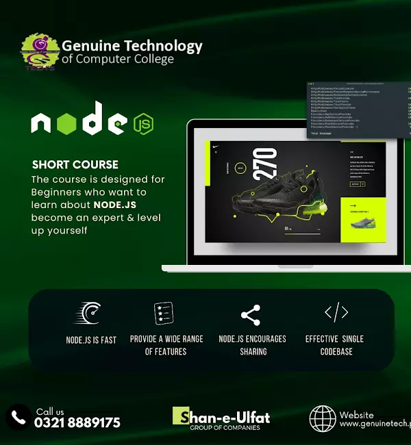Node Js Complete Course For Beginners - short courses in lahore
