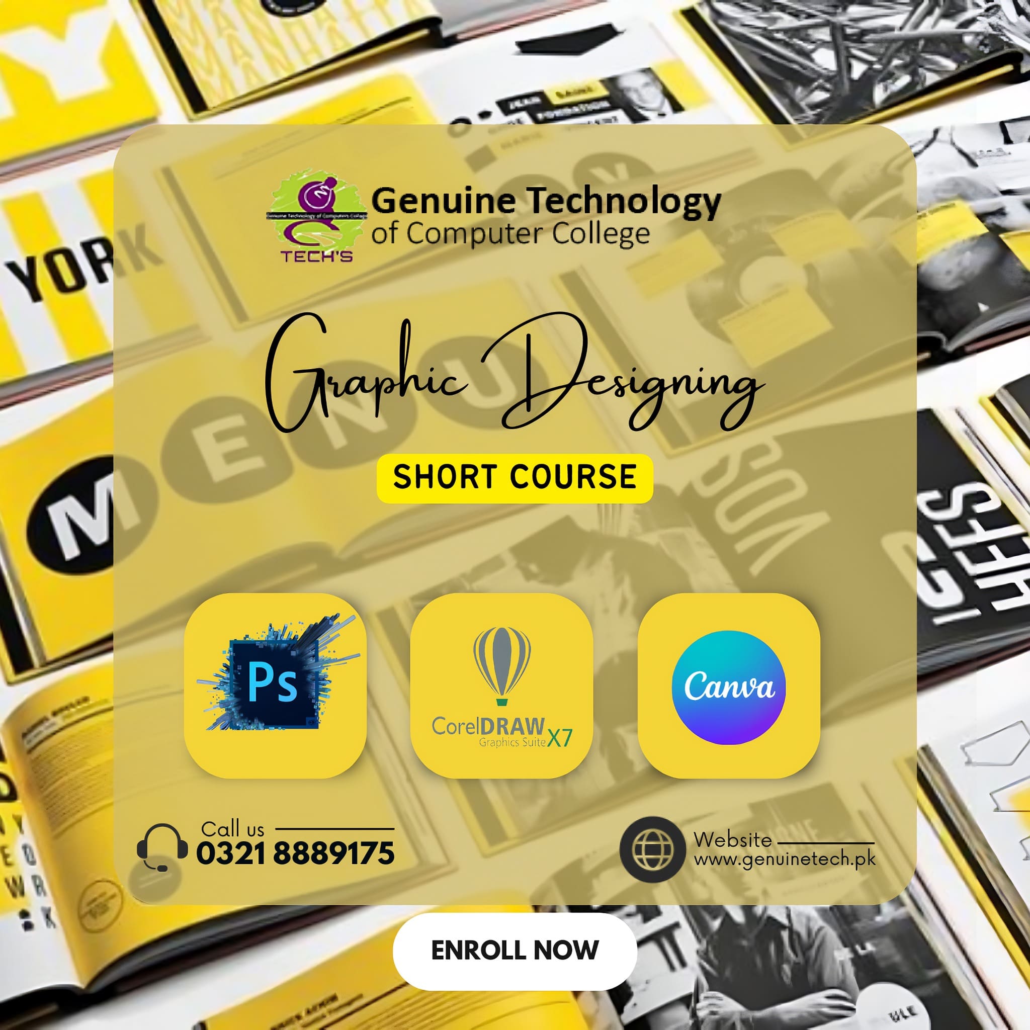 Graphic Designing Course in Lahore - shan computer trainings institute
