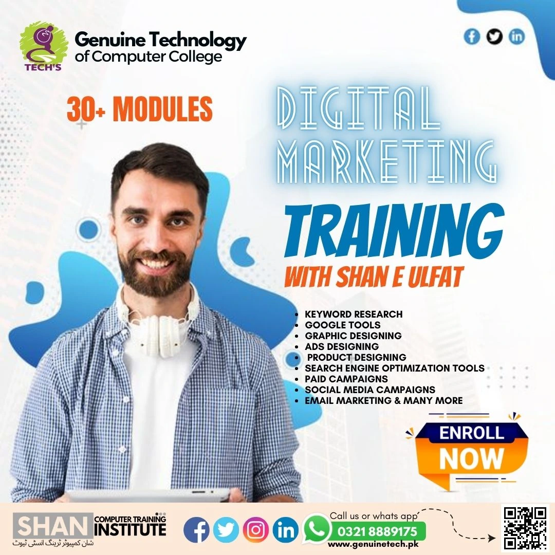 Digital marketing course - shan computer trainings institute