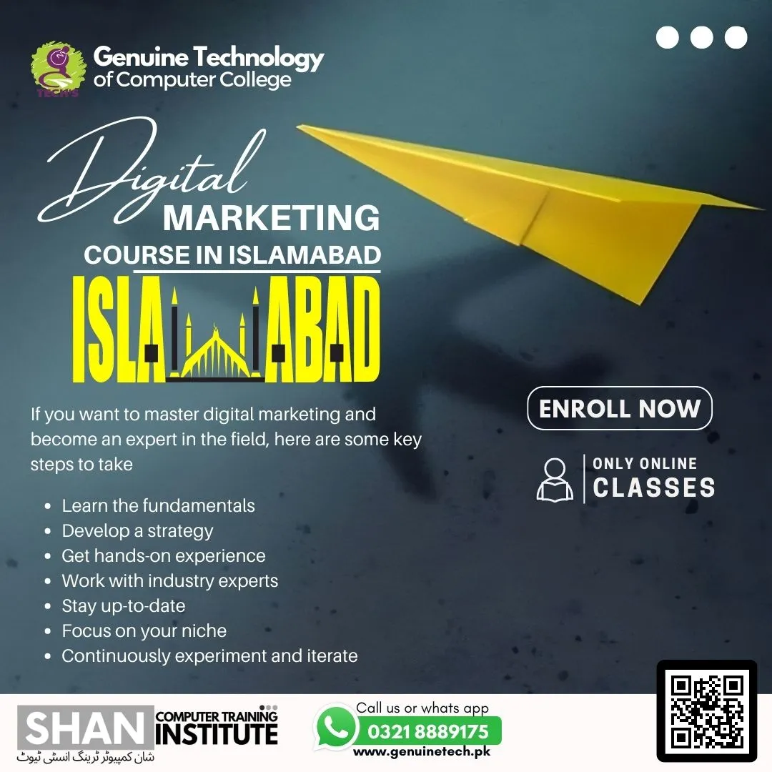 Digital Marketing course in Islamabad - shan computer trainings institute