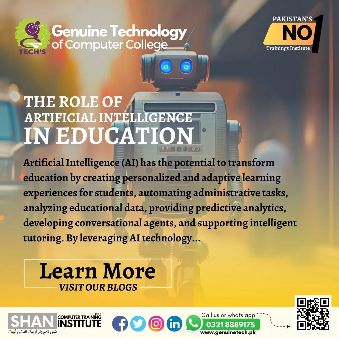The Role of Artificial Intelligence in Education - short courses in lahore