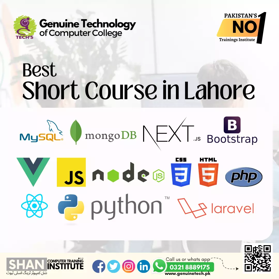 Best Short Courses in Lahore - Computer Short Course - short courses in lahore