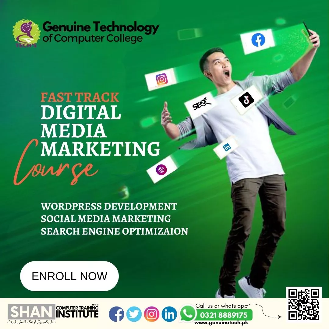 Fast Track Digital Media Marketing Course - short courses in lahore