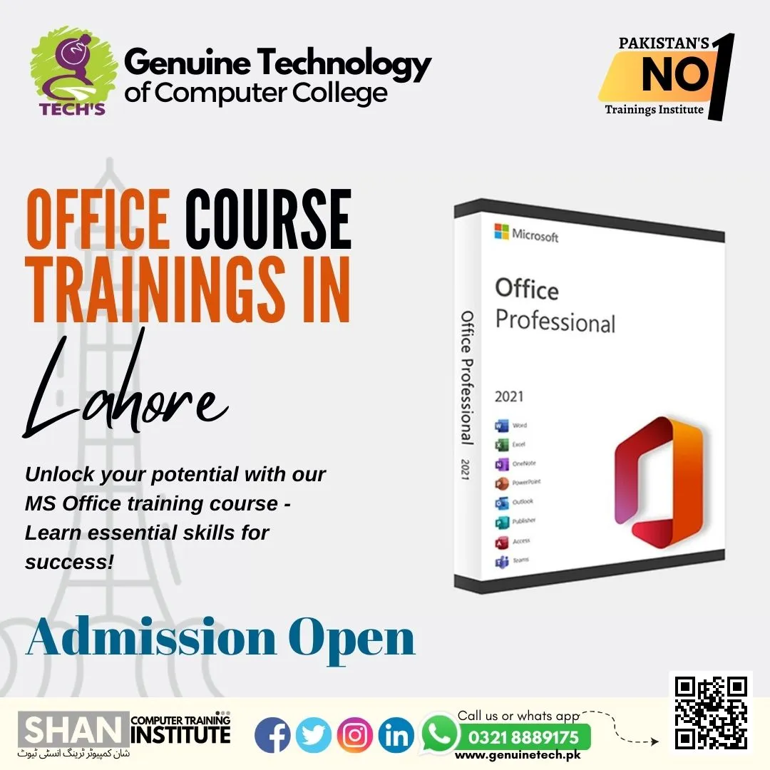 Microsoft Office Training in Lahore - short courses in lahore