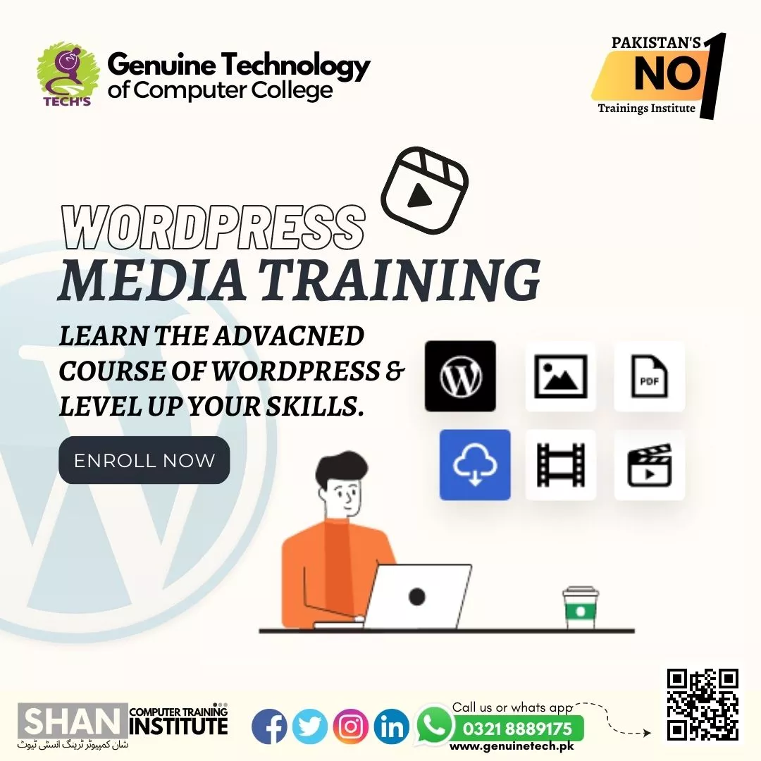 Wordpress Media Trainings - short courses in lahore