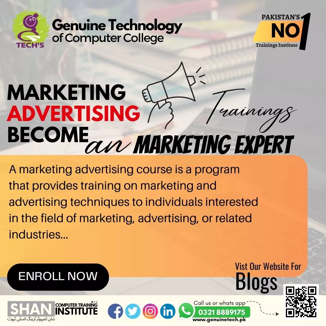 Marketing Advertising Course in Lahore - short courses in lahore