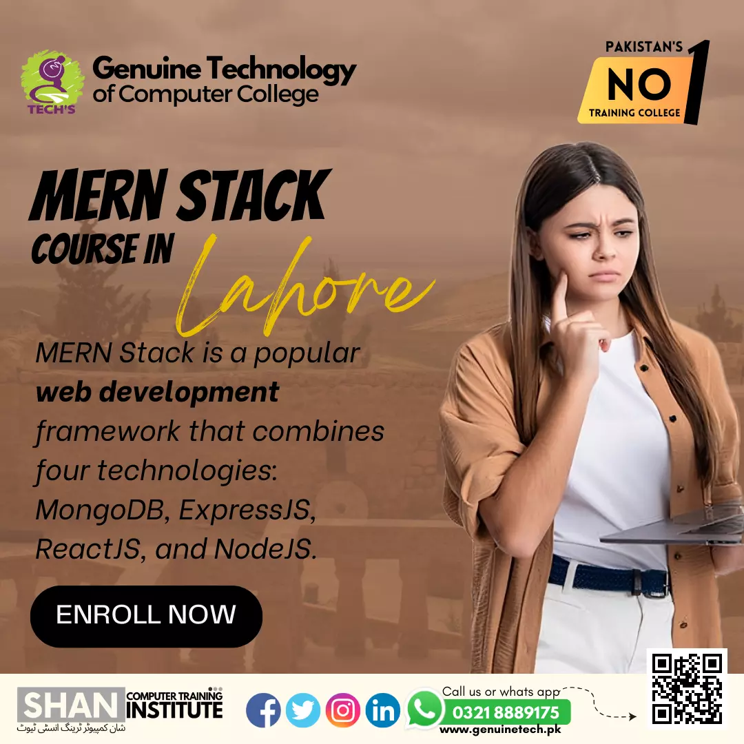 MERN Stack course in Lahore - short courses in lahore