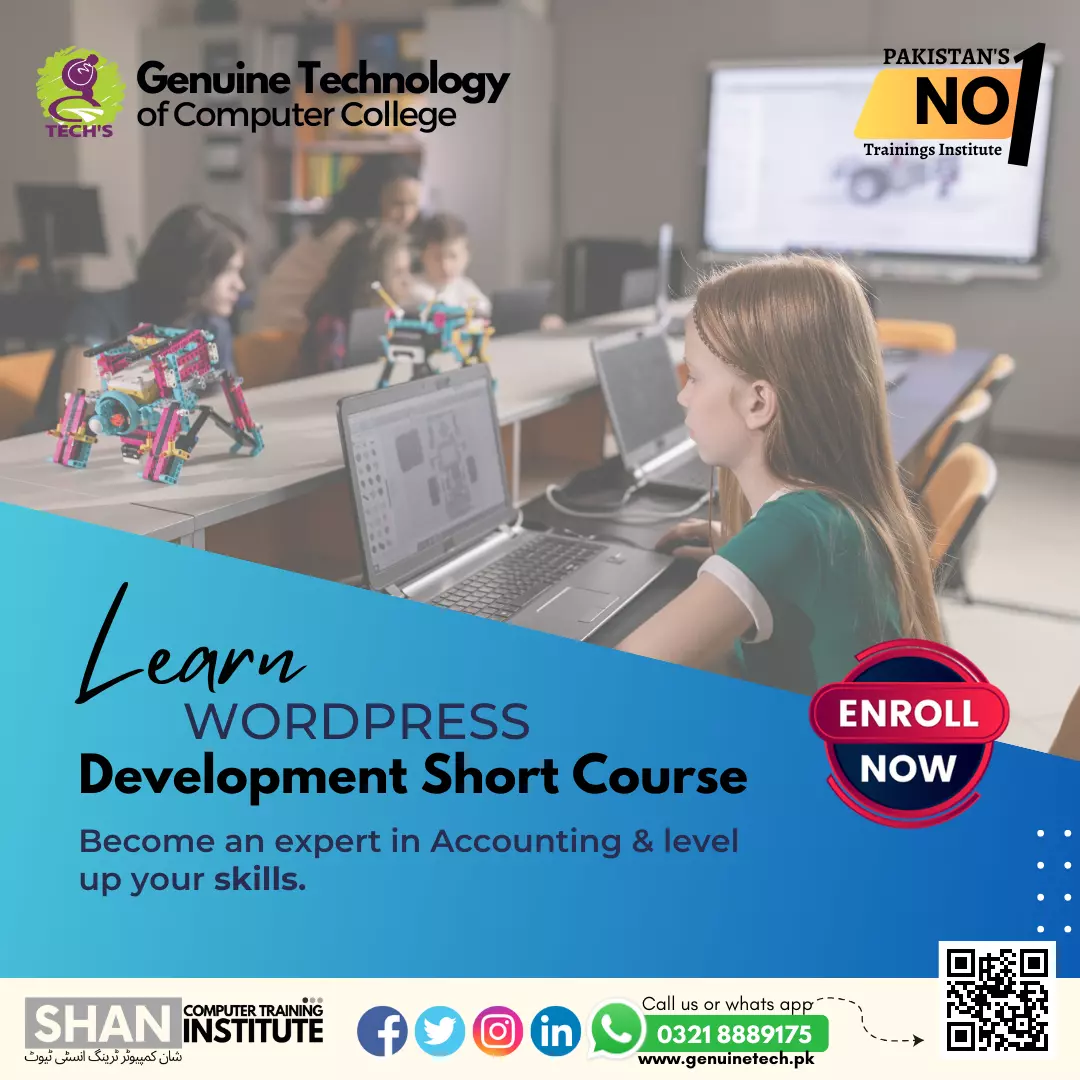 WordPress Development Computer Short Courses - short courses in lahore