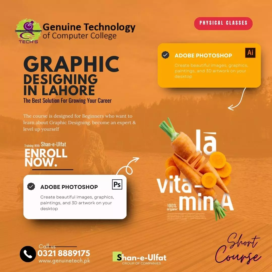 Graphic Designing Course in Lahore - Shan College - Computer Trainings