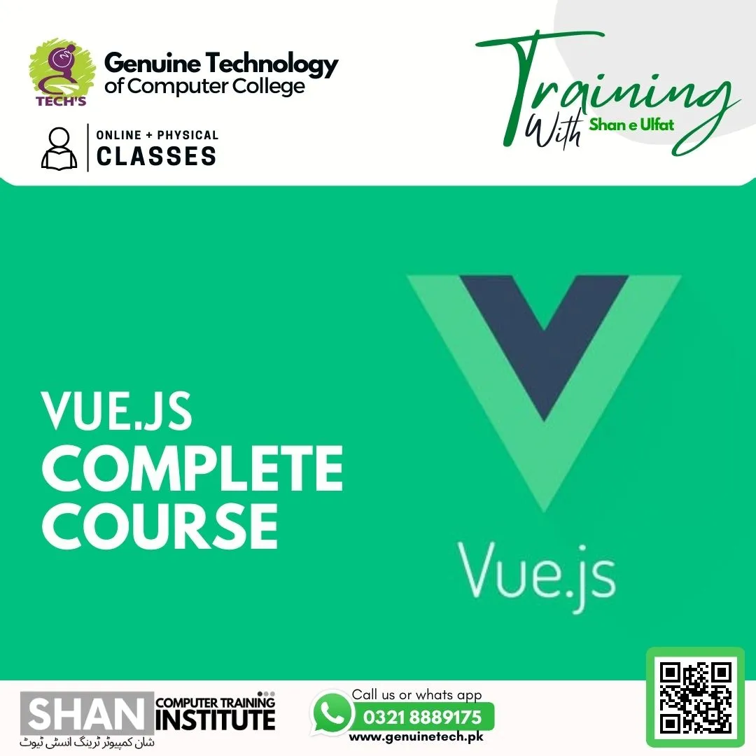 Vue.js Complete Course | Genuine Tech - short courses in lahore