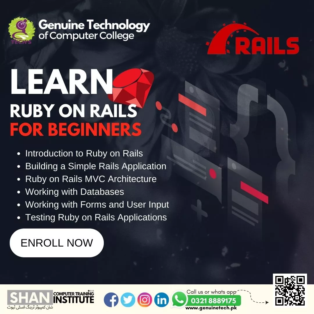 Ruby on Rails Developer Course in Lahore - short courses in lahore