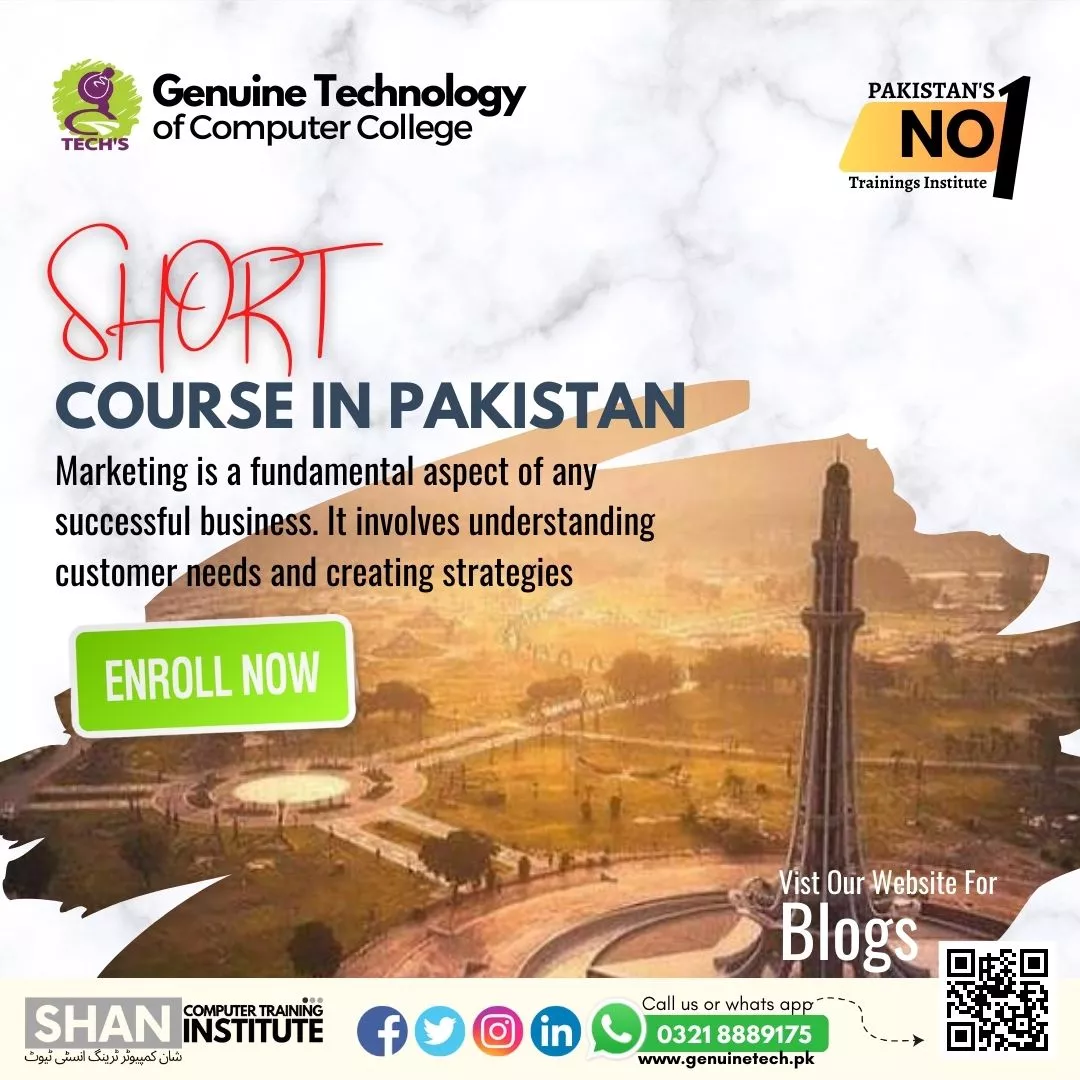 best computer short courses Lahore Pakistan, top courses of computer
