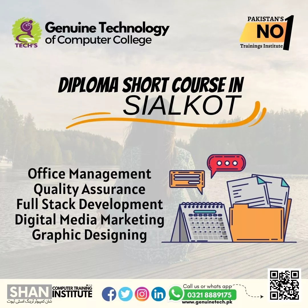 diploma computer courses in Sialkot, best IT courses