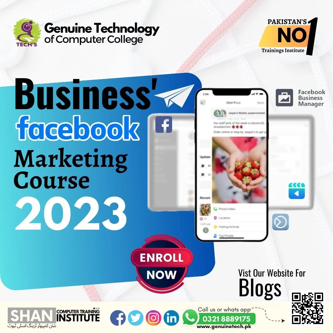 Business Facebook Marketing - Short Course - short courses in lahore