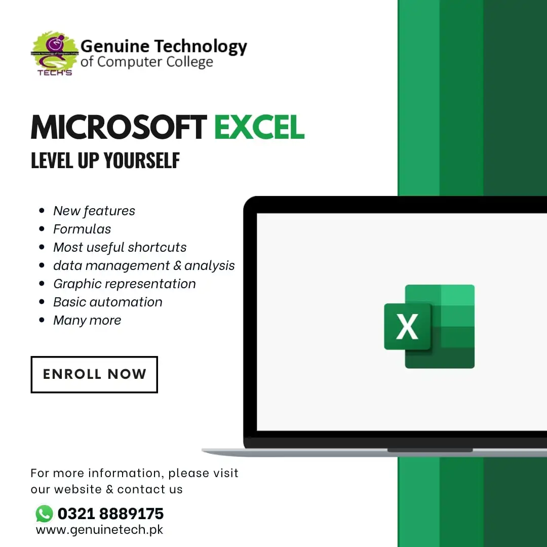 Microsoft Excel Expert in Lahore Pakistan - Shan College - shan computer trainings institute