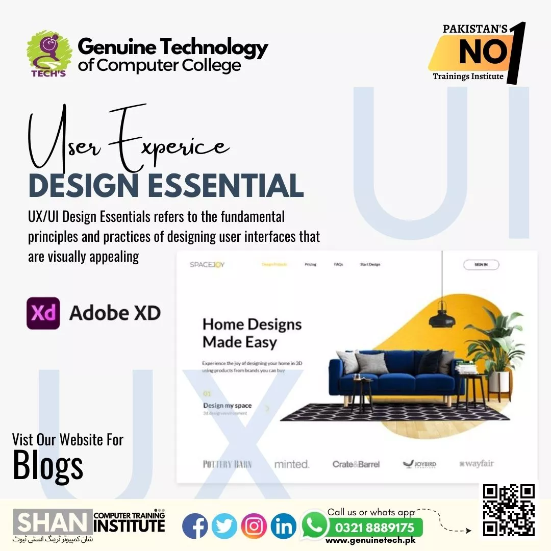 User Experience Design Essentials - short courses in lahore