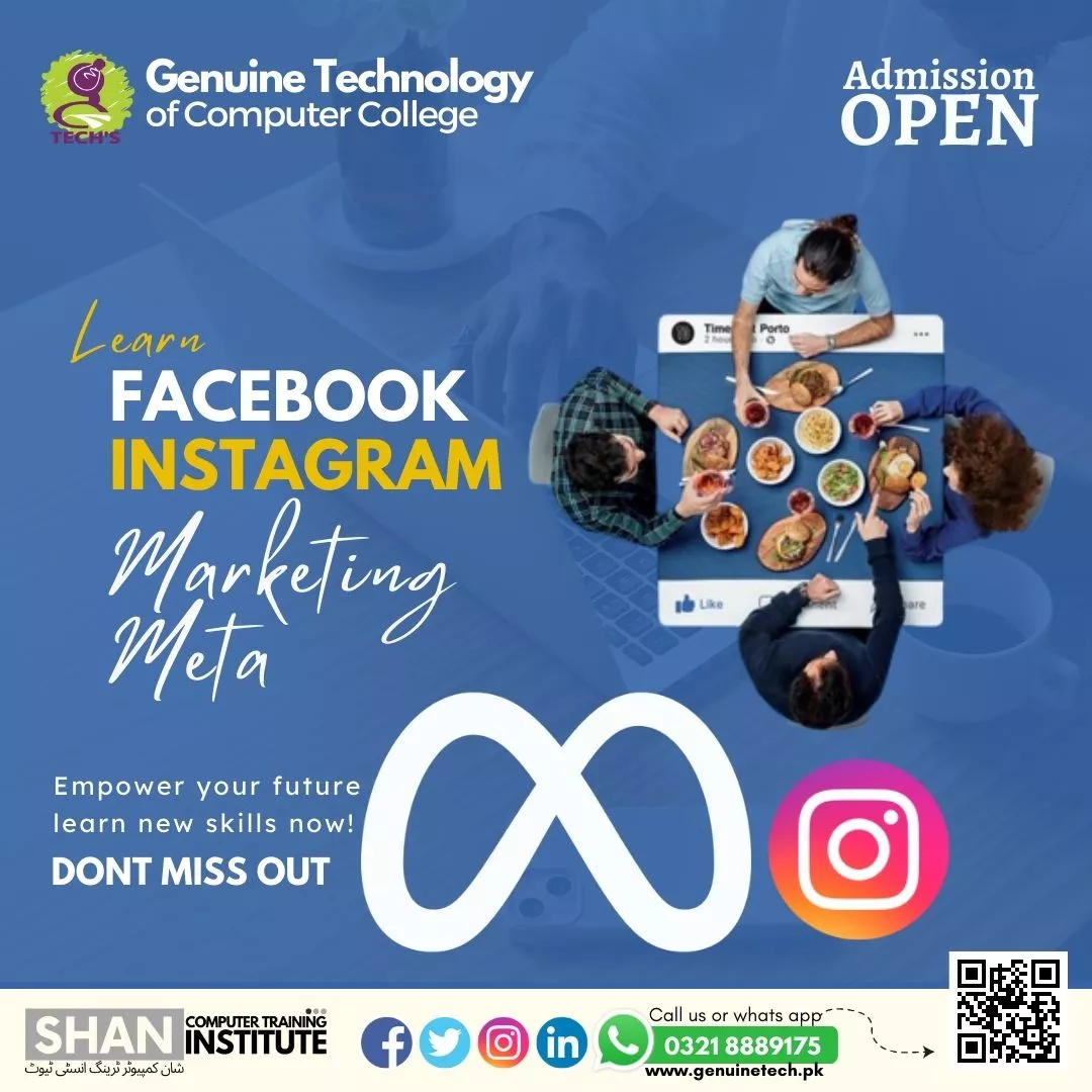 Learn Advance Facebook & Instagram Marketing on Meta - short courses in lahore
