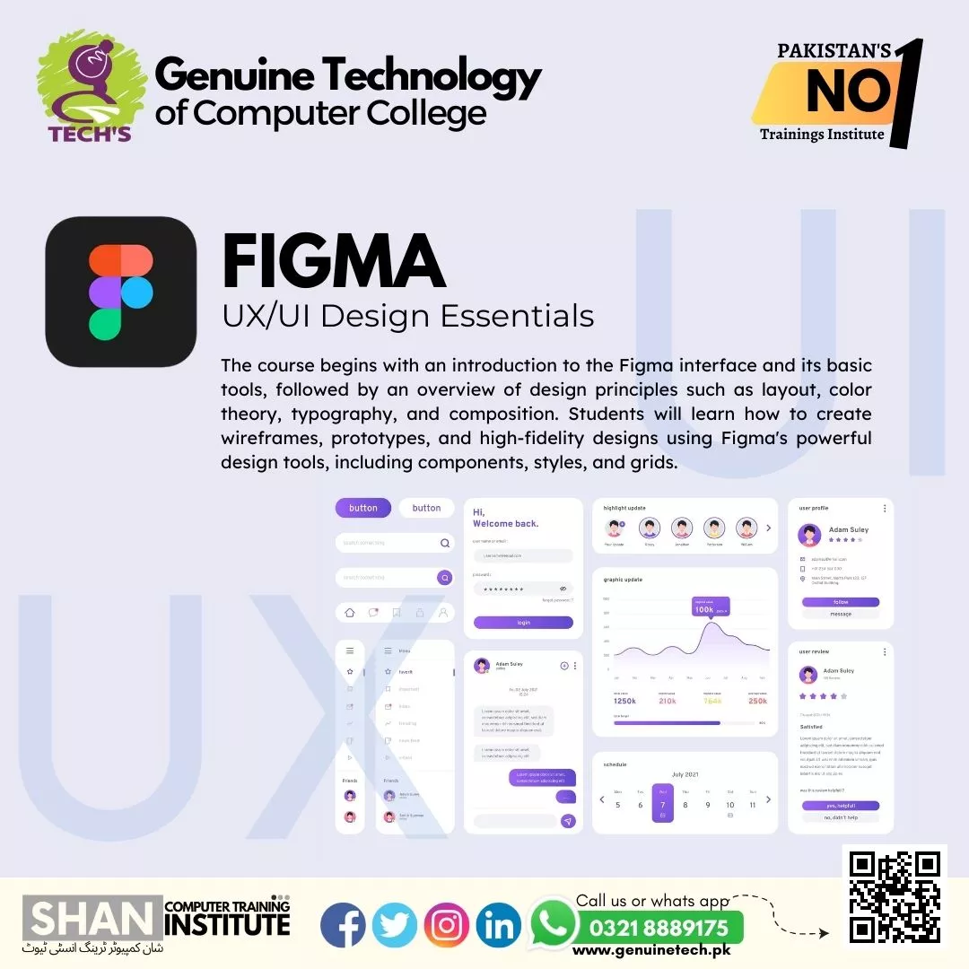 Figma UX / UI Design Training in Lahore - short courses in lahore