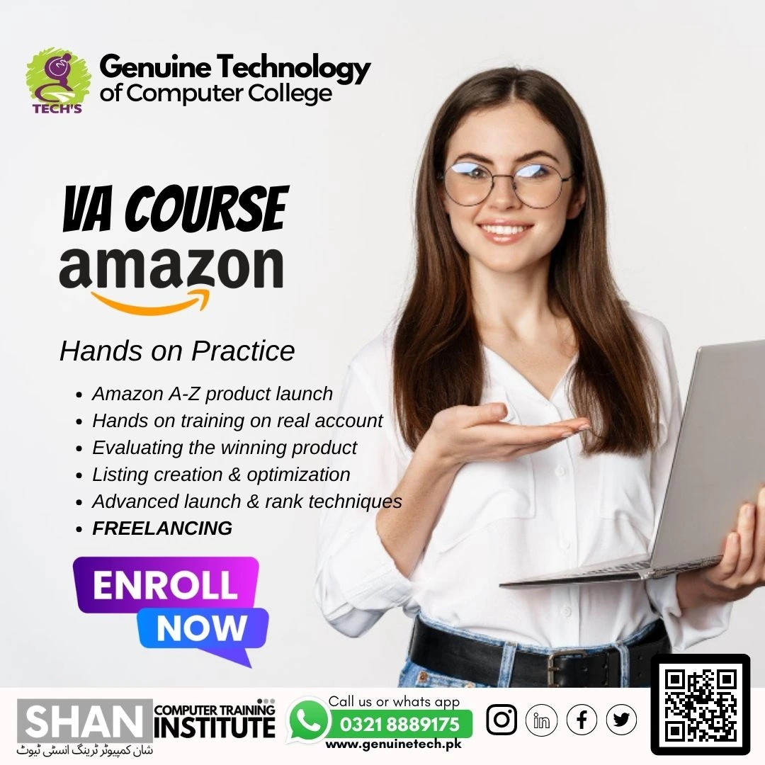 Amazon Virtual assistant Course in Lahore - shan computer trainings institute