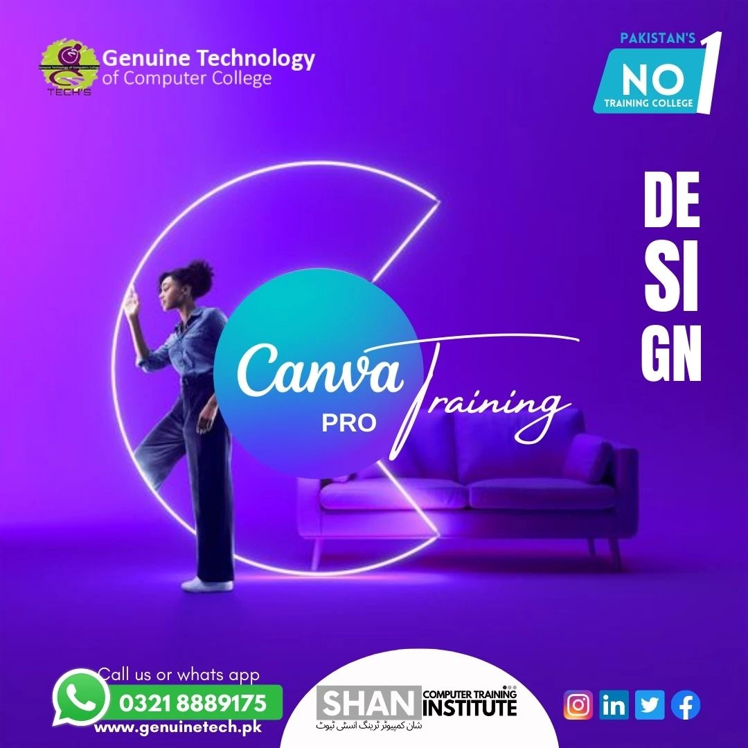 Canva Pro Training Course in Lahore - shan computer trainings institute