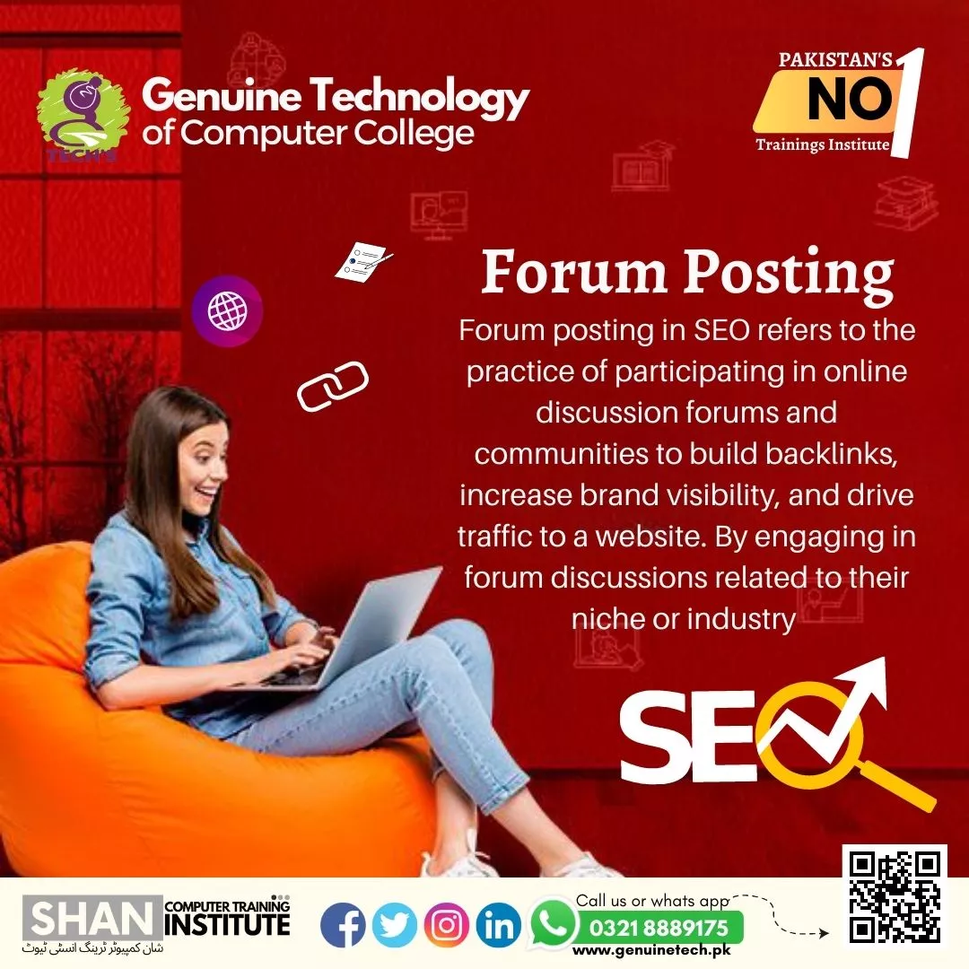 Best SEO Forum Posting Trainings Short Course - short courses in lahore