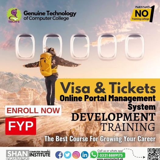 Training Visa and Ticket Portal System - genuine technology of computer college by shan ulfat