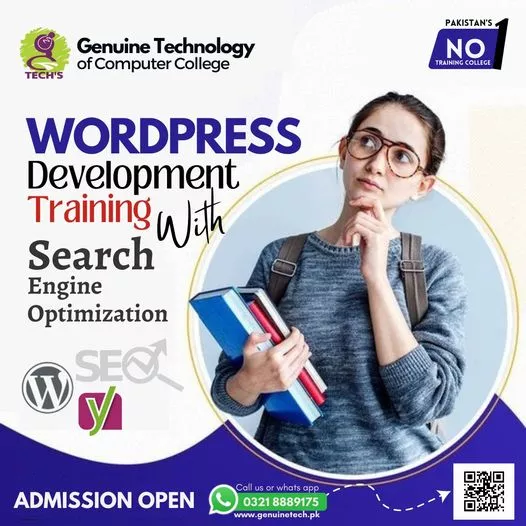 WordPress Full Customization Trainings - genuine technology of computer college by shan ulfat